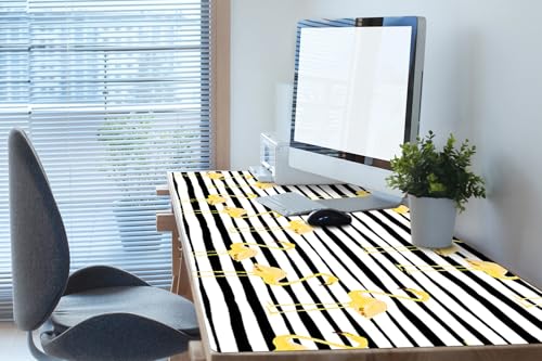 Protection de surface bureau vinyle PVC antidérapante et imperméable 120x60 - 2