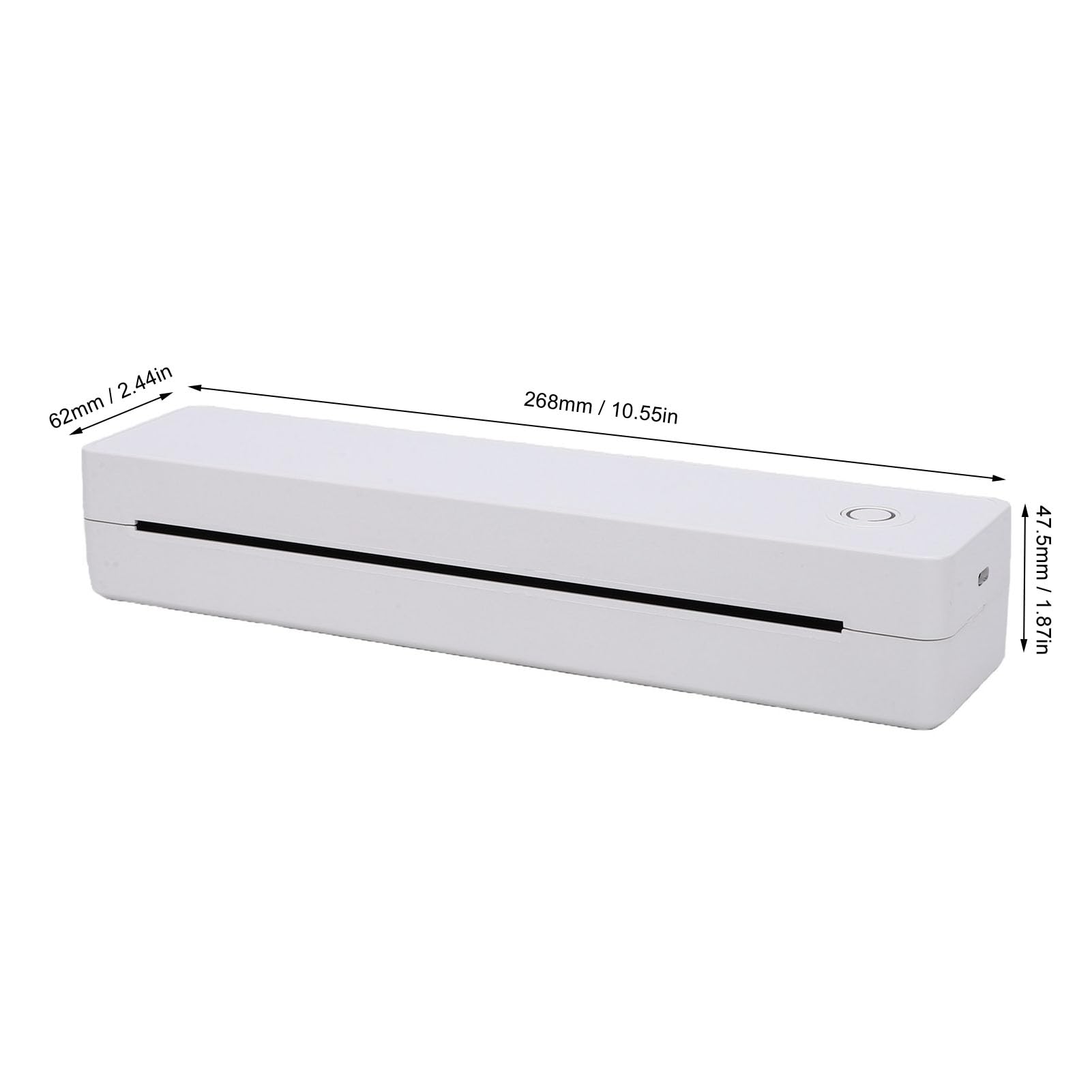 Mini imprimante thermique A4 portable, Bluetooth sans encre, 26,8x6,2x4,7