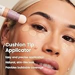 JOAH Perfect Complexion Under Eye Concealer and Hydrating Serum, Korean Makeup for Dark Circles and Puffiness, Peptide Serum with Medium Coverage, Cushion Tip Applicator - Image 4