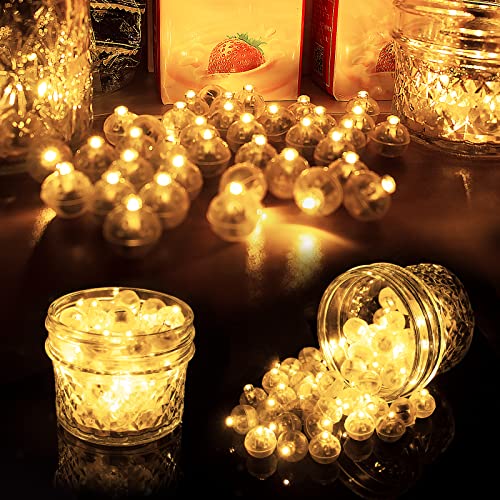Image of Aogist 200Pcs Warm White Balloon Lights with Hook,Long Standby Time,Waterproof Mini Light for Birthday Party Wedding Christmas Halloween Easter Decorative