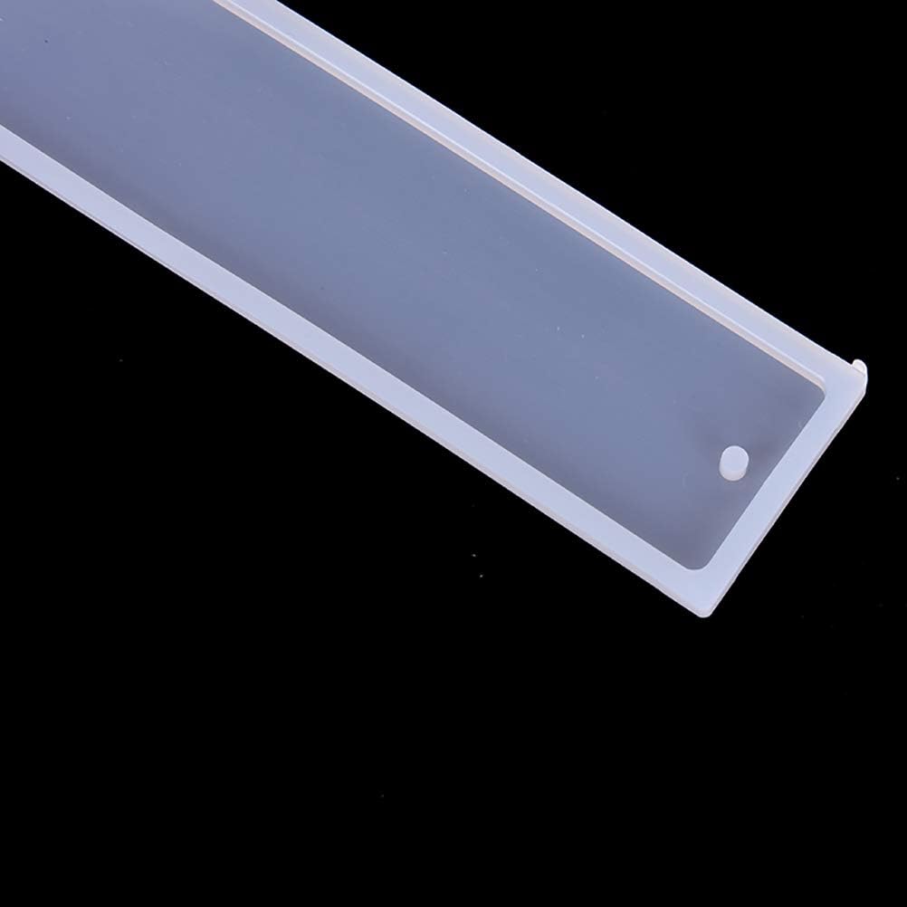 Warmshine 8 Pack Rectangle Silicone Bookmark Mold DIY Making Epoxy Resin Jewelry DIY Craft Mould, 5.5Inch