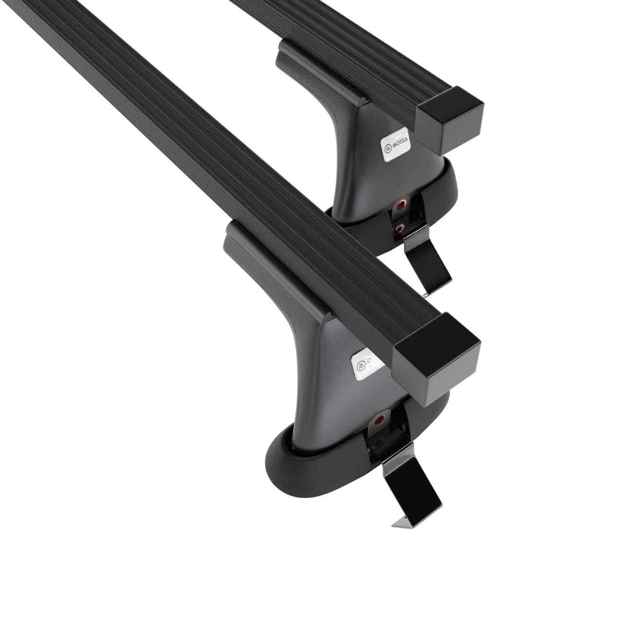Mossa Portaequipajes de Techo adecuadas para Opel Astra K MK V Hatchback (2016-2022) - baca para Coche - Barras para Techo de Coche - Acero Negro - sin Puntos de Montaje