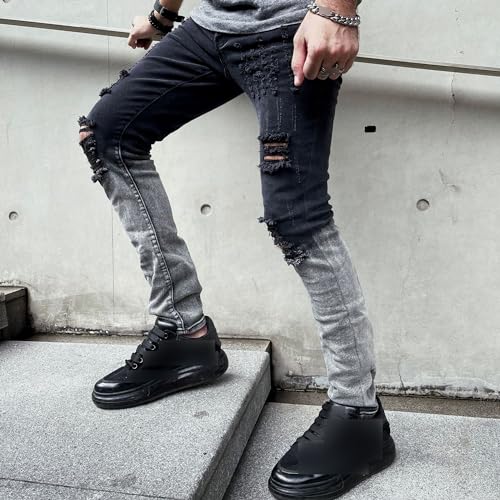 Jeans skinny stretch homme stylé pour un look urbain décontracté et confortable en ville
