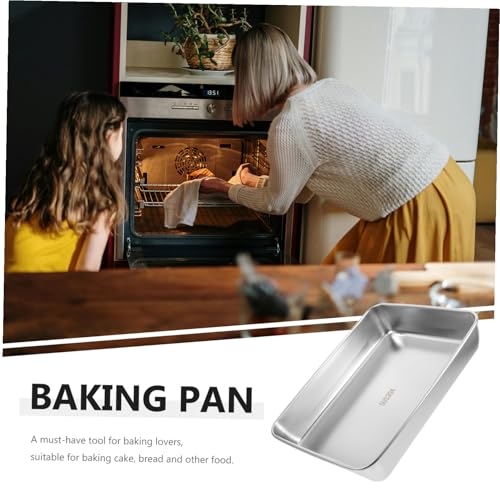 Moule à gâteau rectangle inox plat cuisson cakes réutilisable pour maison