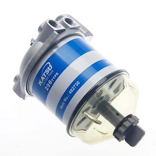 KATSU Diesel Kraftstofffilter Wasserabscheider kompatibel mit CAV296, für Dieselmotoren, Marineboot, Schnellboot, Traktoren, elektrische Generatoren 482730