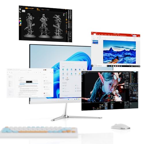 PC desktop multifuncional de 23,8 polegadas, tela FHD, 16 GB de RAM, SSD de 512 GB, processador Inte
