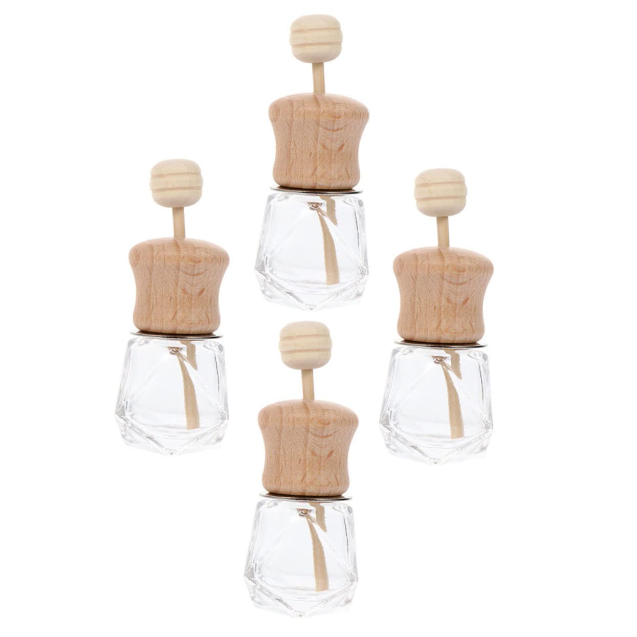 ULTECHNOVO 20pièces Diffuseur De Parfum pour Voiture Lot de Bouteilles Transparentes Accessoire Élégant pour Aromathérapie Et Décoration Automobile