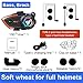 Motorcycle Helmet Bluetooth Headset 500meters 2 Riders Bluetooth Helmet Intercom Headset with CVC Noise Sound Quality Speakers Communication Systems Motorcycle Riding/Snowmobile/Cycling/Sports(（2PC）