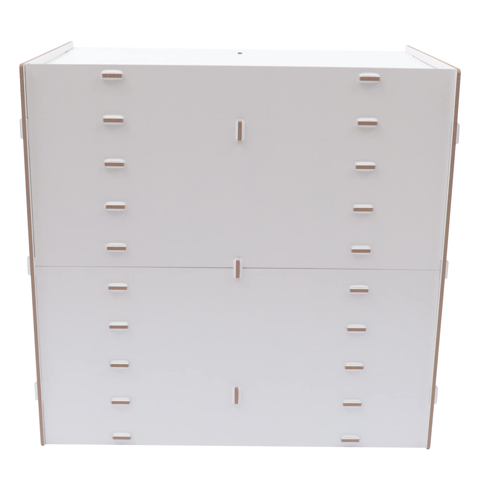 Dokumentenablage Holz 18 Fächern Tischorganizer Schreibtisch 51.8 * 33 * 49 cm Ordner Organizer A4 Ablage Schreibtisch Geeignet zur Aufbewahrung von Dokumenten Büchern Stifthaltern usw (Weiß)