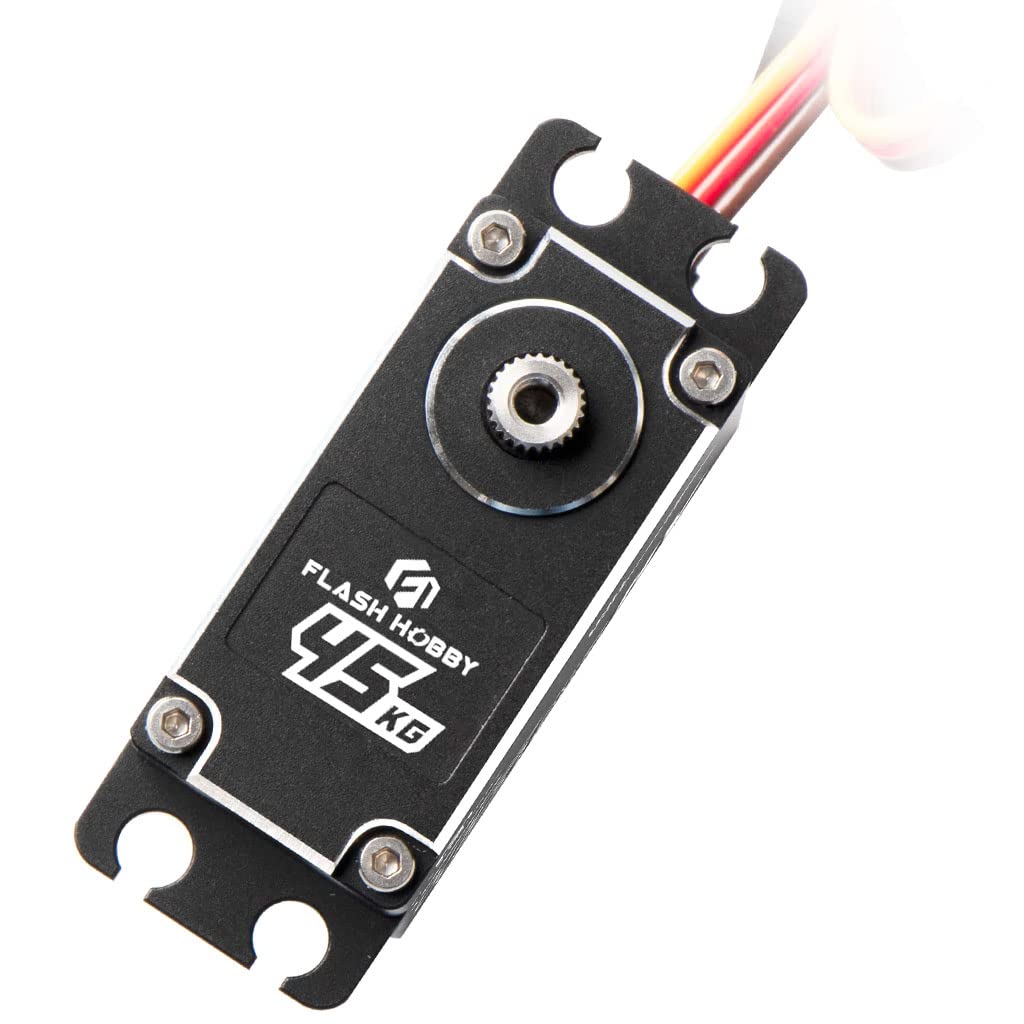 Waterproof 180 Degree Torque Digital Brushless Motor Servo RC Car Truck Robot Parts (M45BHW)