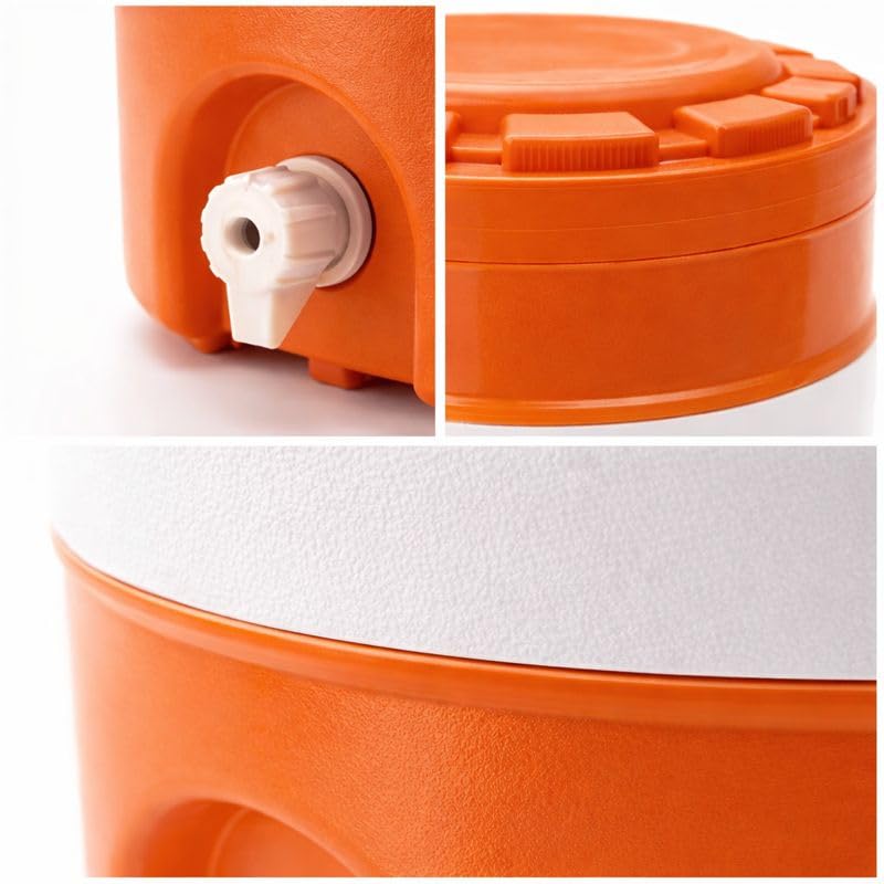 Image of Aqua Cool Water Jug | Long-Lasting Cooling up to 30 Hours | Heavy-Duty Insulated Water Container (Orange, 20 litres)
