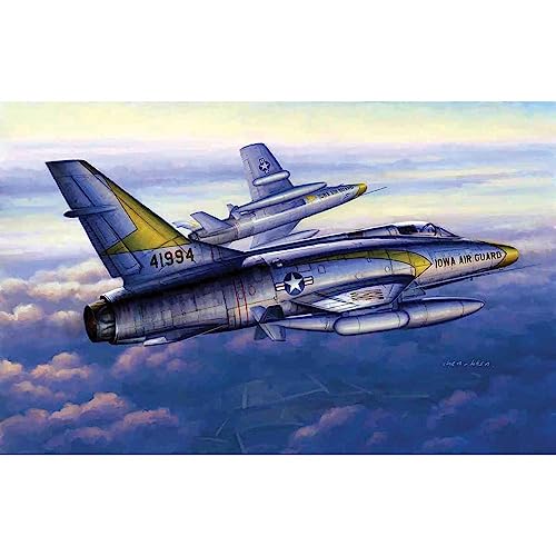 Trumpeter 1/48 F100C Super Sabre Fighter Model Kit miniatura 1