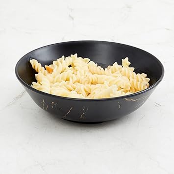 Home Centre Silvano India Selik Black Melamine Serving Bowl