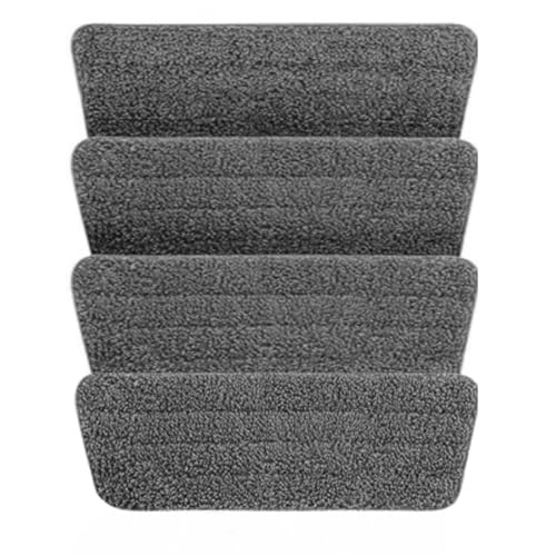 * NEW* SCRATCH ANET-**SUMMER PRICE** Spray Mop 2 Microfibre Cloths Microfiber Mop Spray Cleaner for Floors with 4 Pads and 600Ml Refillable Bottle Suitable for all Floor-grey (WASHABLE PADS X 4)