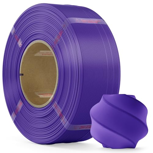 Image of PLA Filament 1.75mm PLA 3D Printer Filament(Refill),1kg Refill for Reusable Spools(2.2lbs),Premium Quality 3D Printing Filament for Bambu lab 3D Printers,Purple