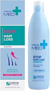 Cece of Sweden Stop Hair Loss Shampoo, Strengthens Scalp Collagen, Reduces Hair Loss, Boosts Volume, Long-Lasting Concentrated Formula, 10.1 fl oz, For Men and Women