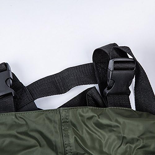 UNISTRENGH Waterproof Fishing Bootfoot Chest Waders Nylon and PVC Cleated Hunting Waders Boots