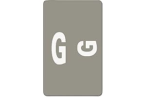 Smead ACCS Color-Coded Alphabetical Label, G, Gray