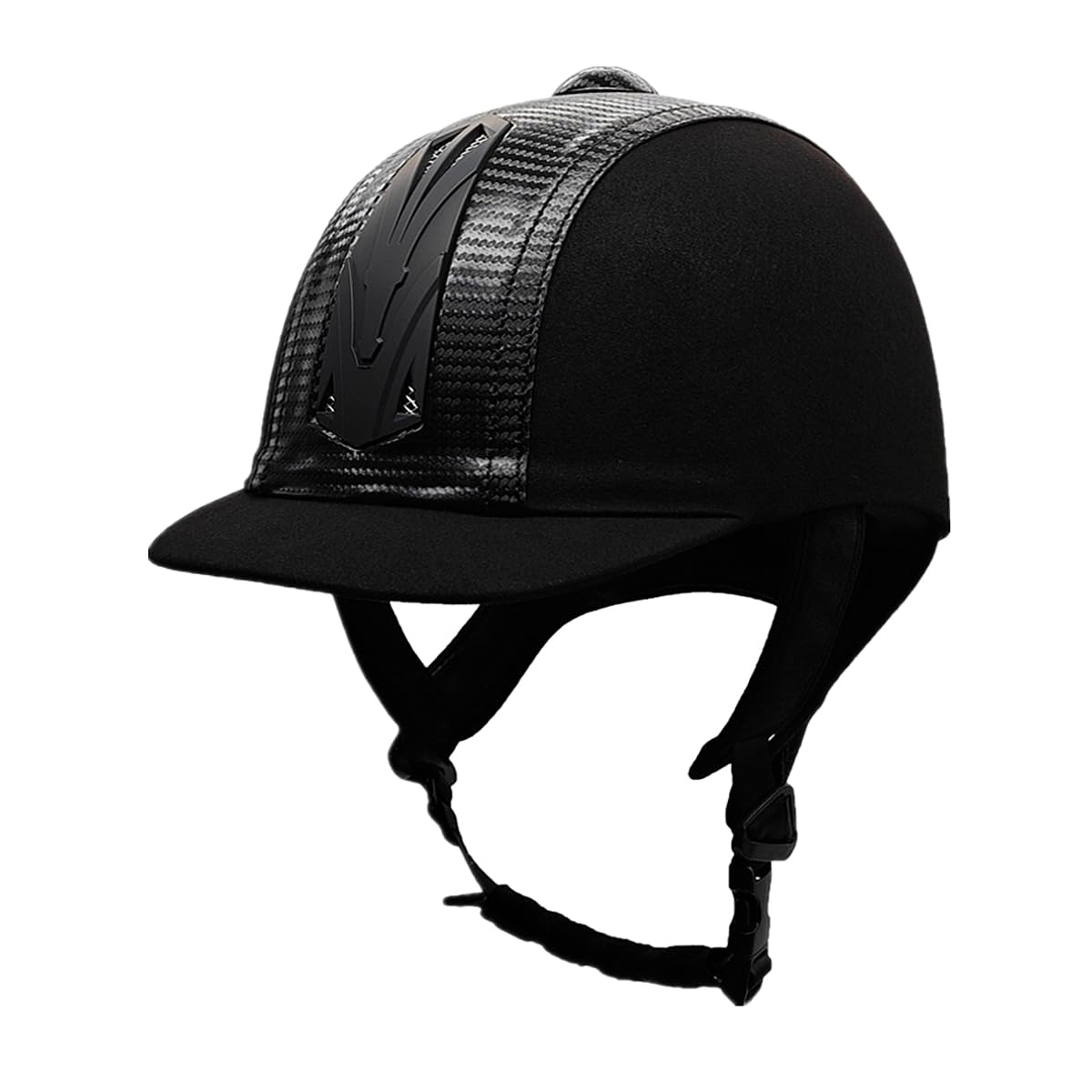 TentHome Vintage kask do jazdy konnej dla dzieci klasyczny retro western kaski jeździeckie z imitacją włókna węglowego dekoracja ze skóry PU