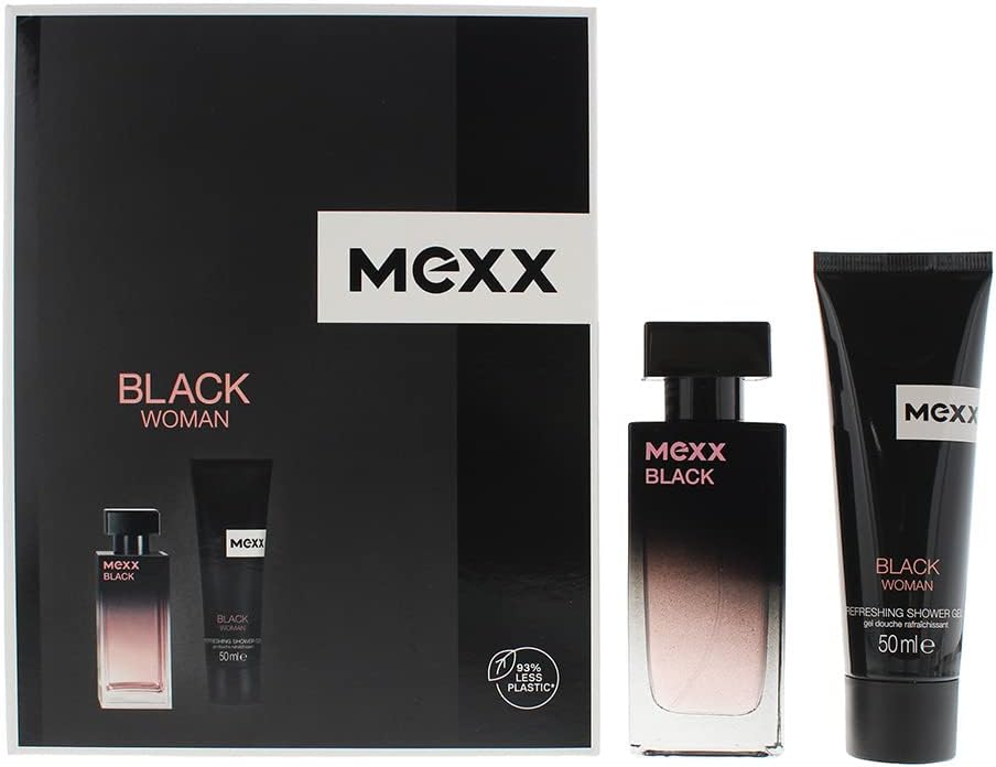 Mexx Black Woman 2-delige cadeauset: eau de toilette 30 ml – douchegel 50 ml