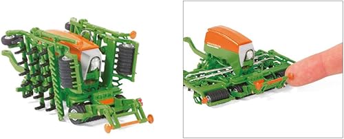 Miniatura 23 de Siku 1979, Claas Axion 850 con cargador frontal, 1:50, metal/plástico, verde, pala móvil, enganche trasero, se puede combinar remolques de la misma