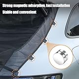 Ventilé et résilient: avec un maillage à feuilles fins qui favorise le flux d'air, ce filet de hayon robuste et résistant à l'usure convient aux environnements de troncs de voiture et de tente, des fonctionnalités résistantes à la mouche sans sacrifier la durabilité ou la commodité des utilisateurs lors des aventures en plein air