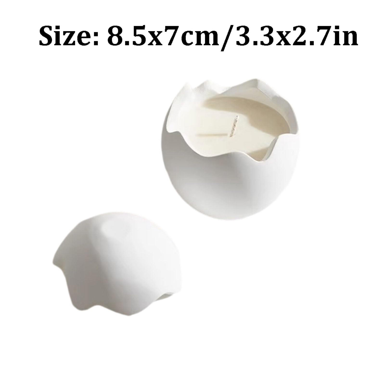 Compatto Candele in ceramica Candela di soia naturale riutilizzabile Candela moderna for aromaterapia for vacanze in casa, relax e spa non pungente(White Peach Oolong)