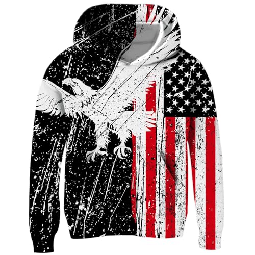 Image of Boys Girls Warm Fleece Hoodies Sweatshirt with Pockets Size 5-16 Years
