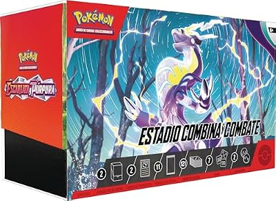 Pokémon: Estadio Combina y Combate de Escarlata y Púrpura (2 Barajas, 11 Paquetes de Mejora y más) | Ya disponible en tu tienda friki favorita! En mundofriki.es! Pokémon: Estadio Combina y Combate de Escarlata y Púrpura (2 Barajas, 11 Paquetes de Mejora y más) | Ya disponible en tu tienda friki favorita! En mundofriki.es!