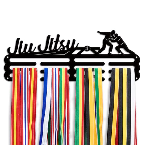 Support mural pour médailles de jujitsu de 39,7 cm pour ranger vos rubans
