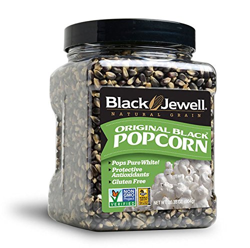 Black Jewell Popcorn Jar Orignl Black