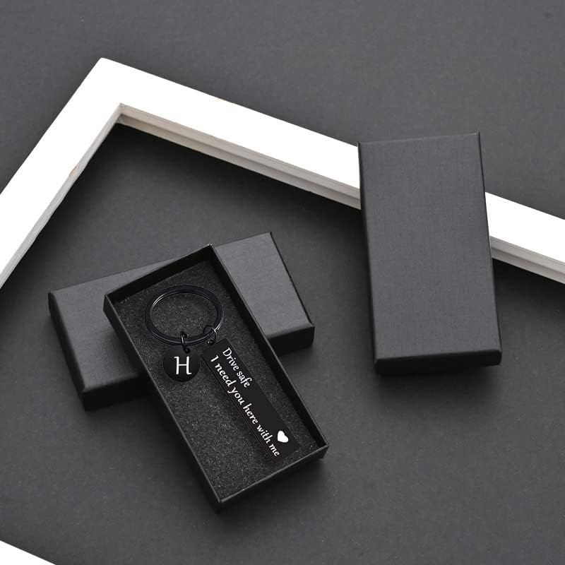 VICKHU drive safe keychain for boyfriend,26-letter keychain,gifts for boyfriend on birthday christmas valentines day - Image 7