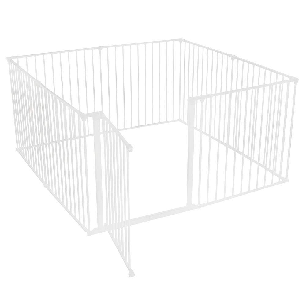 Bettacare Recinto Gioco per Animali, 144cm x 144cm, Bianco, 70cm di Altezza, Recinto per Cani e Cuccioli, Adatto ad Un Uso Interno ed Esterno, Facile da Installare