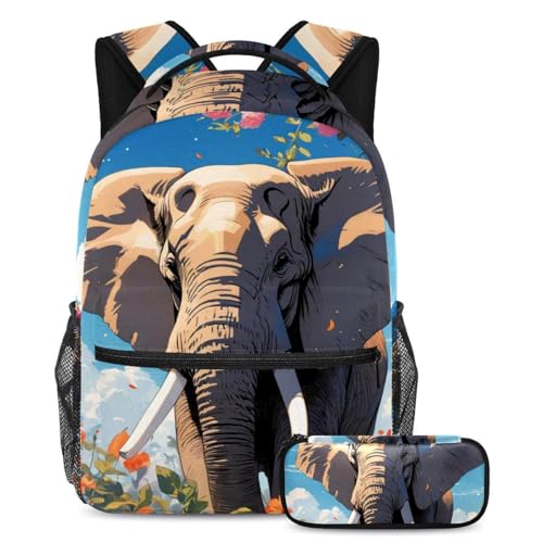 Cartable enfant éléphant multicolore filles garçons ado