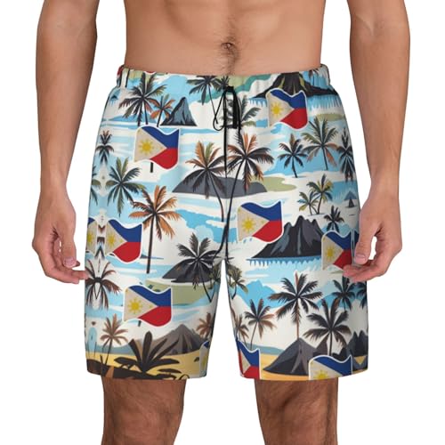 Mens Swim Trunks Philippines Philippinese Filipino Flag Beach Board Shorts2