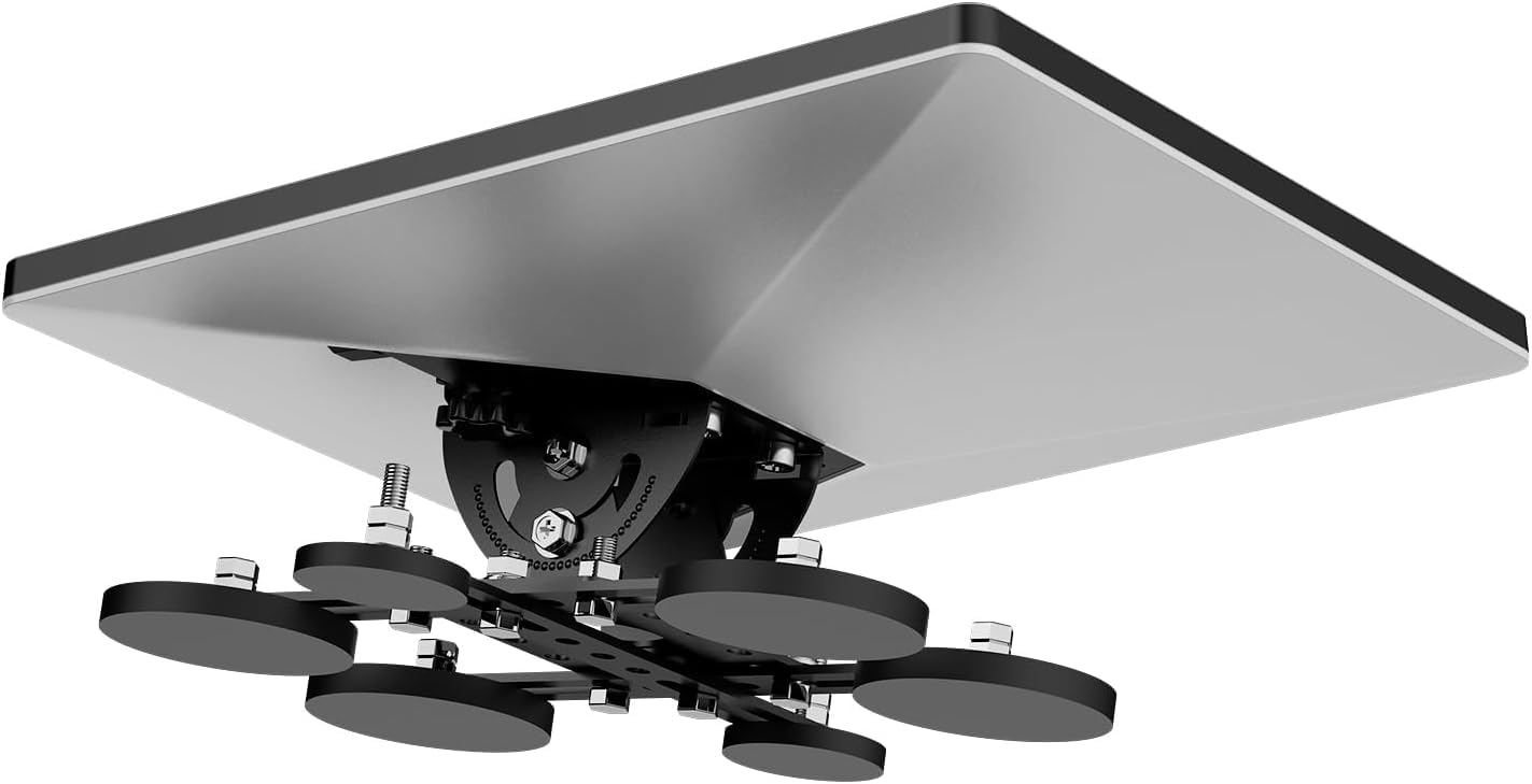 Supporto magnetico mini, adattatore con angolo di inclinazione regolabile a 20°, dotato di 6 basi magnetiche, kit di montaggio magnetico per il tetto Starlink, adatto per camper, auto, yacht e camion