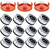 Weed Eater String Compatible with Black+Decker, AF-100 0.065 Weed Wacker String Refill 360ft Automatic Feed String Trimmer Replacement Line Spool for Black&Decker (12Spools + 3Caps+3Springs)