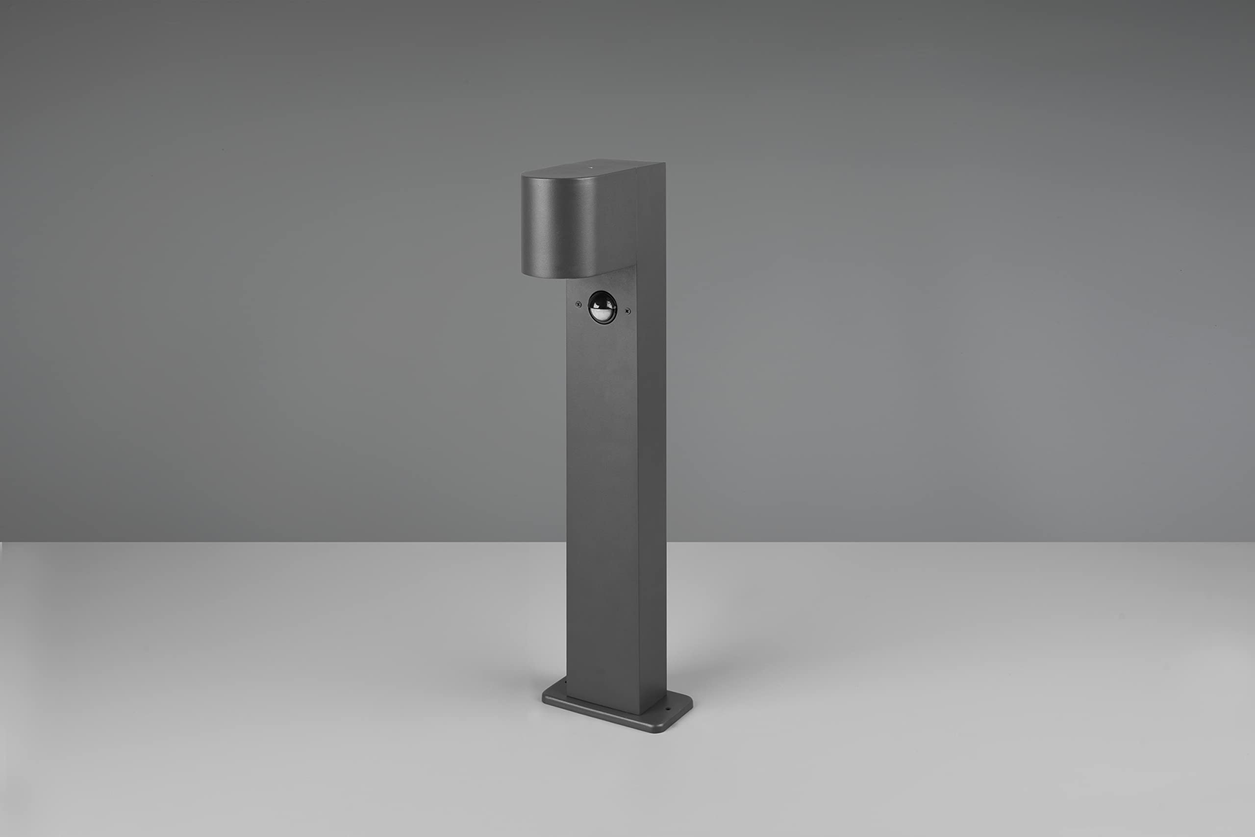 Trio Leuchten Außen Wegeleuchte Roya 514260142, Aluminium Druckguss Anthrazit, exkl. 1x GU10, Bewegungssensor