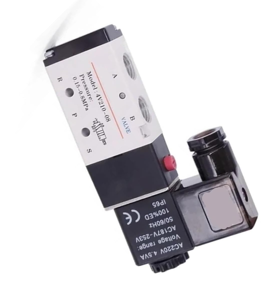 Electroválvula neumática serie 4V210: válvula magnética de control direccional for automatización industrial(4V210-08 AC110V)