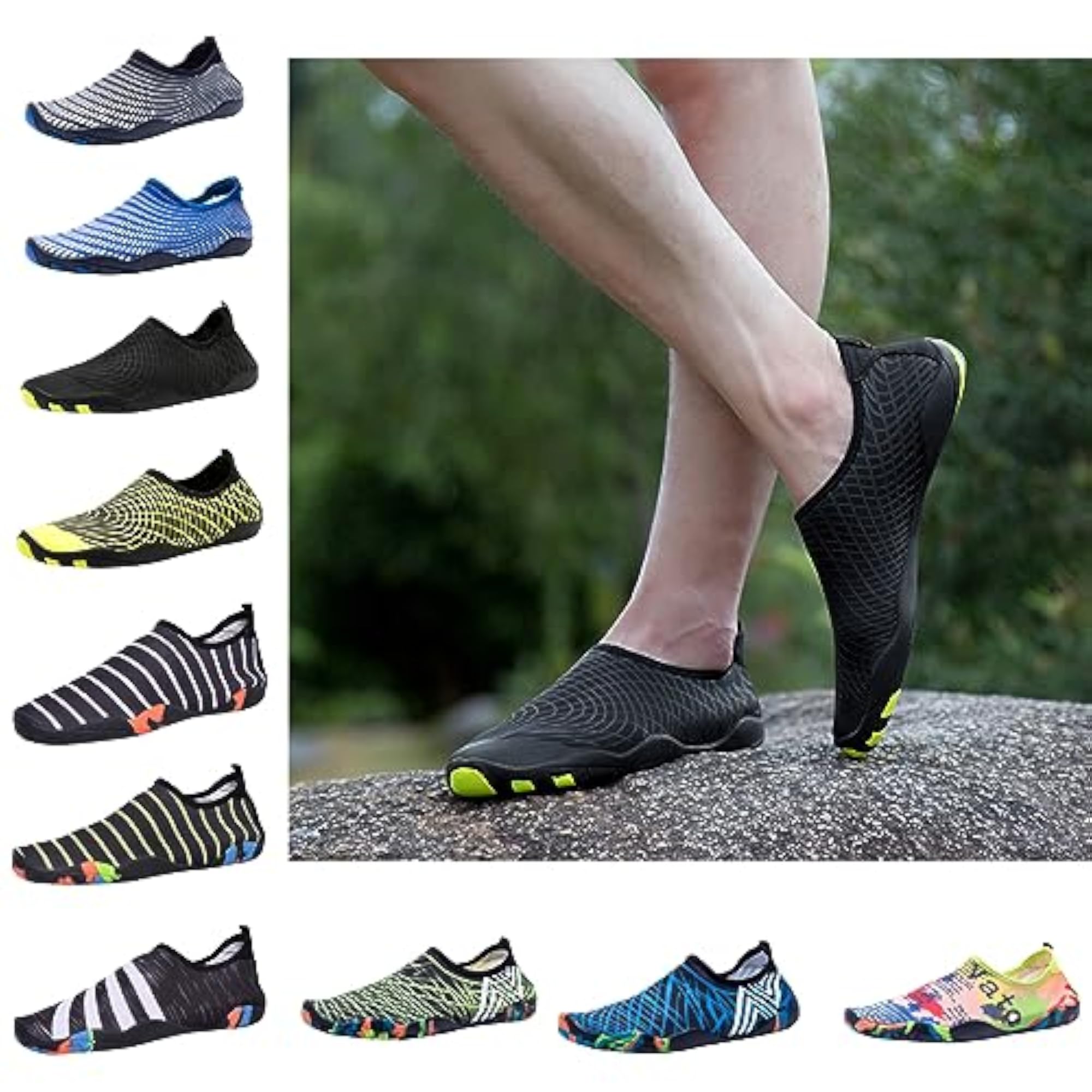 Men's Quick-Dry Water Shoes for Beach and Swimming