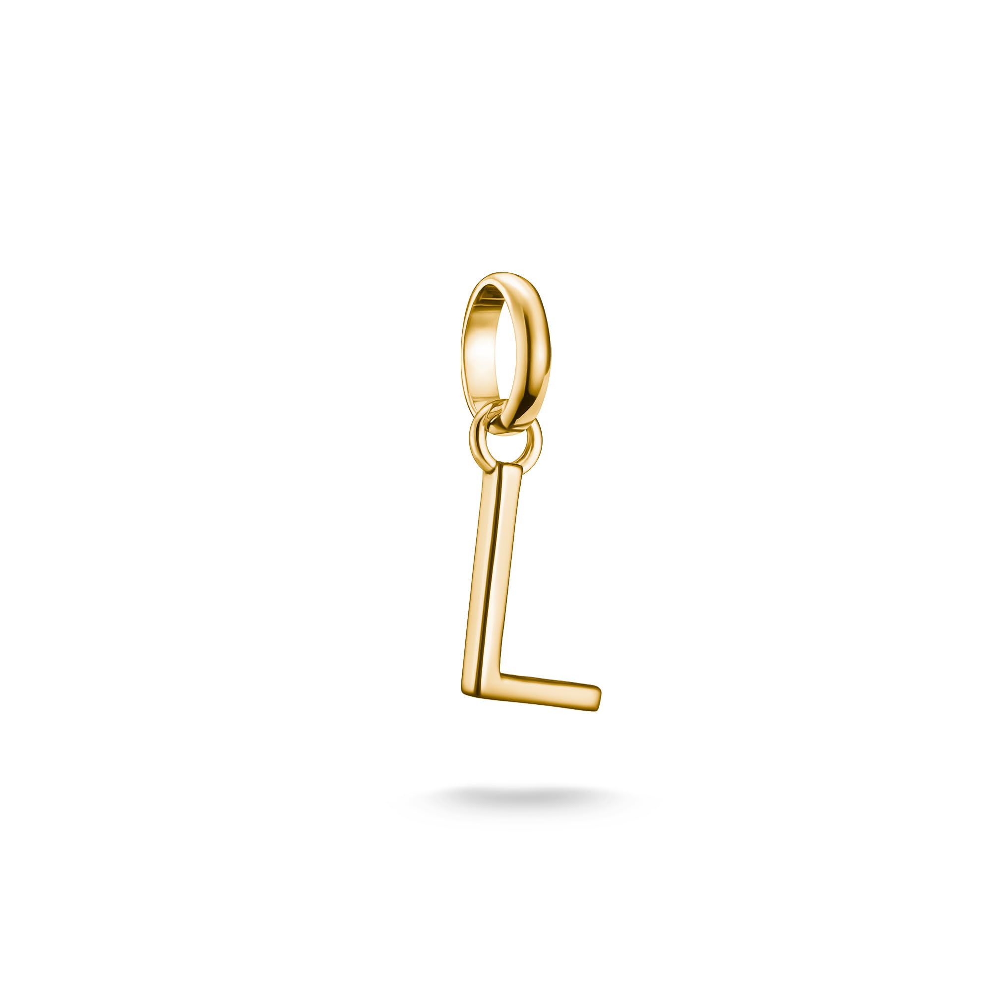 THOMAS SABO Charm Club Connect Gold Plated Letter L Charm CC1218-413-39