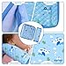 INFANZIA Car Seat Strap Covers for Infants Babies, Soft Carseat Shoulder Pads for Kids, Double-Sided Use Seatbelt Cushion Covers for Stroller, Pushchair & High Chair (Blue)