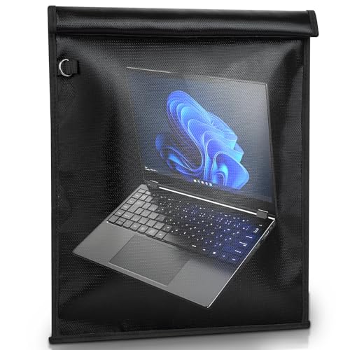 Large Faraday Bags EMP Proof 17" x 15", Portable Faraday Cage for Laptops Tablets, EMP Bags for Electronics, Fireproof Waterproof RFID Signal Blocker Faraday Pouch
