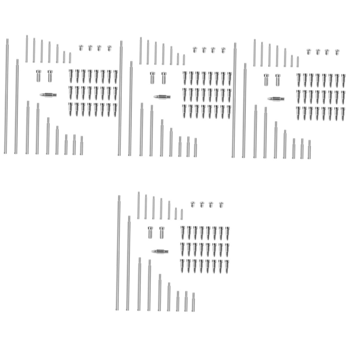 TOYANDONA 4sets Accessori Per Riparazione Sax Kit Completo Di Viti e Aste Filettate Per Strumenti Fiato