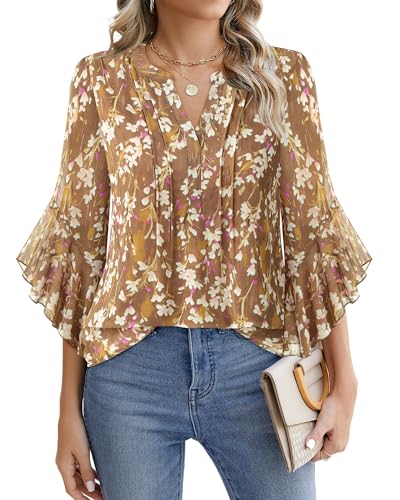 Timeson Fall Tops for Women 2026: 3/4 Sleeve Business Casual