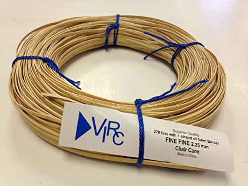 Chair Cane Fine Fine 2.25mm 270 ft coil with 1 strand of 4mm Binder Cane