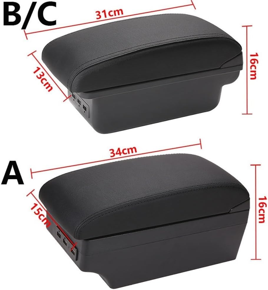 センターコンソール二層収納ボックス オペル用アストラアームレストボックス改造部品車のアームレストセンター収納ボックスインテリア詳細カ