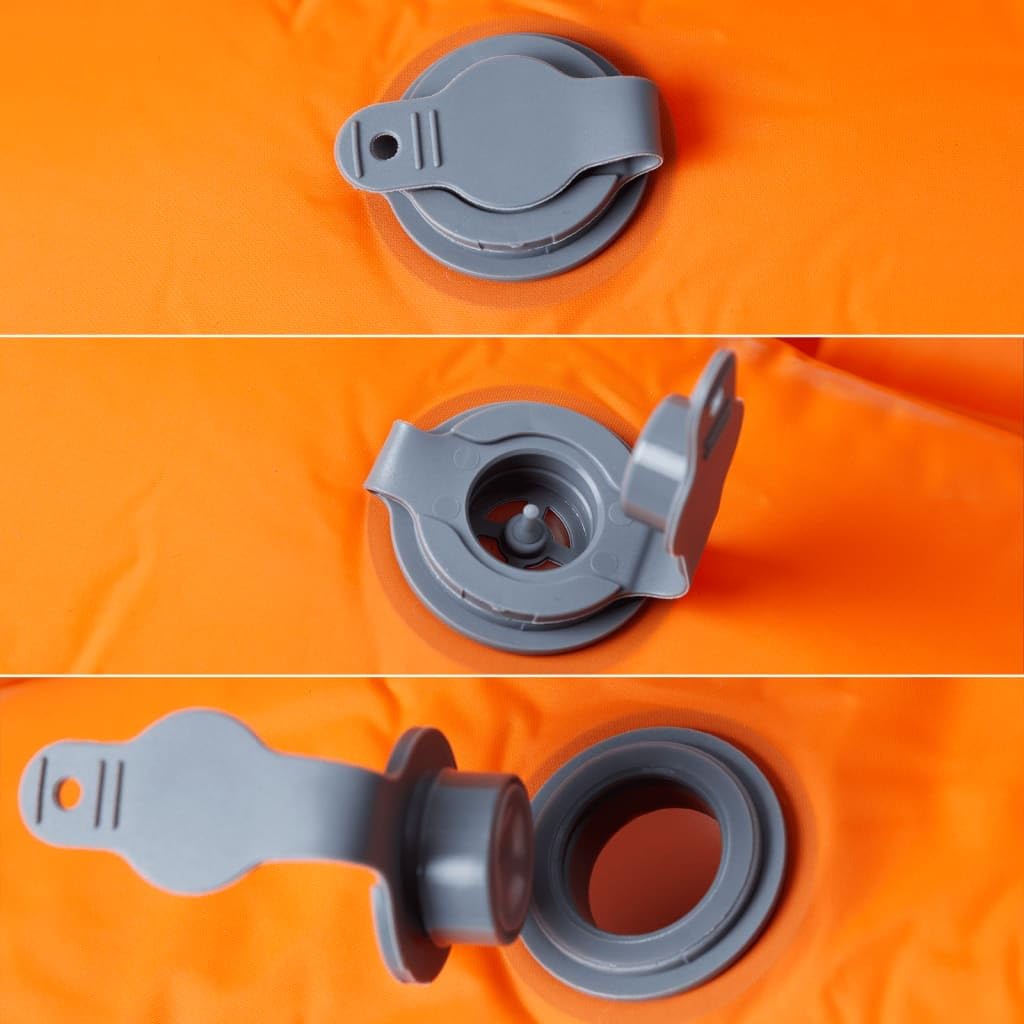 Mangloder Selbstaufblasende Isomatte mit Kissen Marineblau langlebige Campingmatte mit Fußpumpe für Trekking, Wandern, Zelt, Festival, Reise, isolierend, bequem, leicht, kompakt, wasserfest
