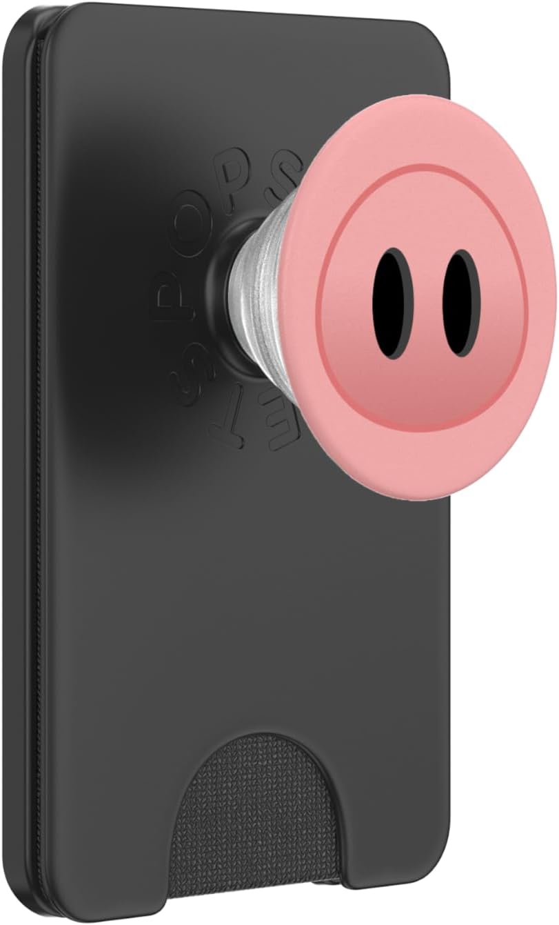 Pig Nose Grip - Pink PopSoket Pig Nose Design PopSockets PopWallet for MagSafe