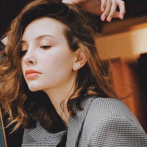 Heart Ear Crawler Earrings 925 Sterling Silver Crawler Earrings Cuff Earrings Crawler Cuff Stud Jacket Earrings Cz Heart Piercing Mix Linked Earring For Women #TOP1